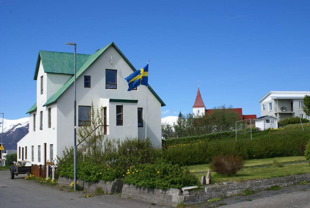 Asgarthur Hrisey Exterior foto
